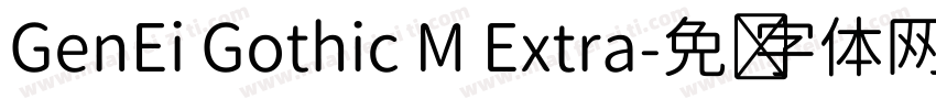 GenEi Gothic M Extra字体转换